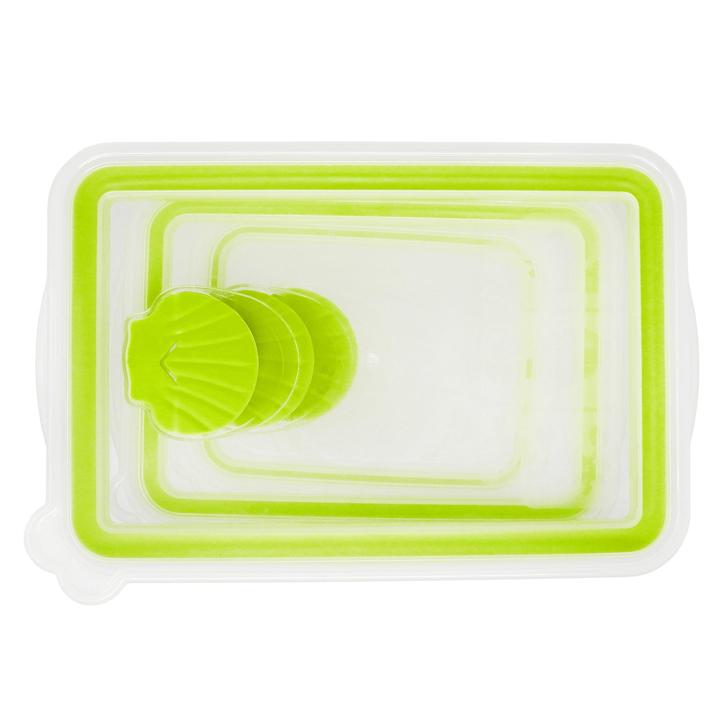 Juego de Recipientes Rectangulares Sea Shell Verde