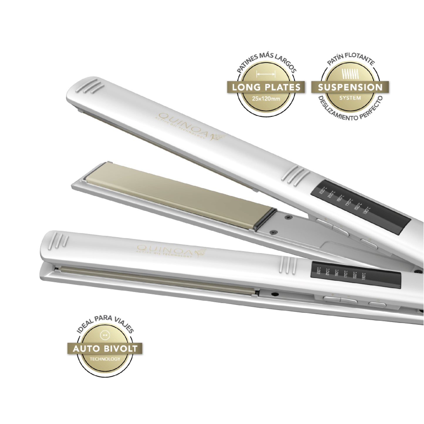 Alaciadora GAMA Elegance Led Quinoa
