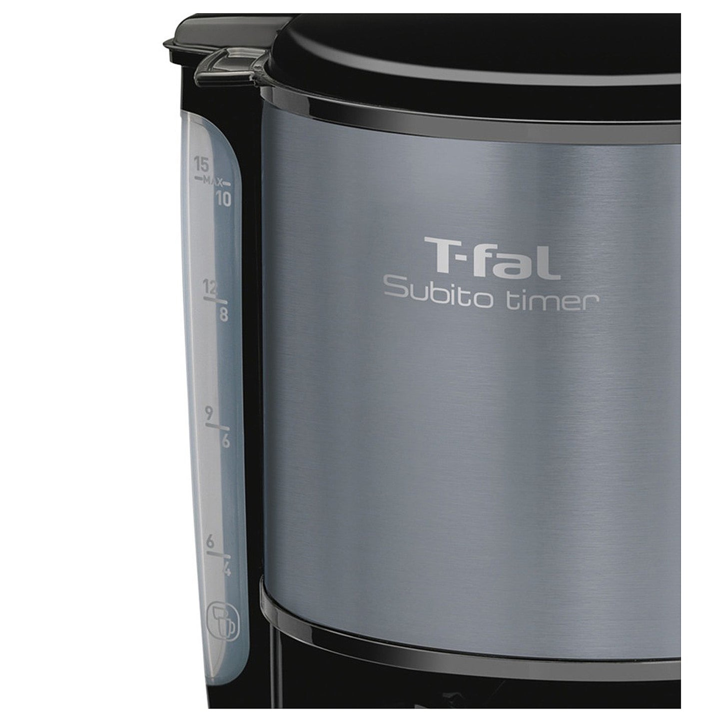 Cafetera Programable T-Fal 15 Tazas Mineral Grey