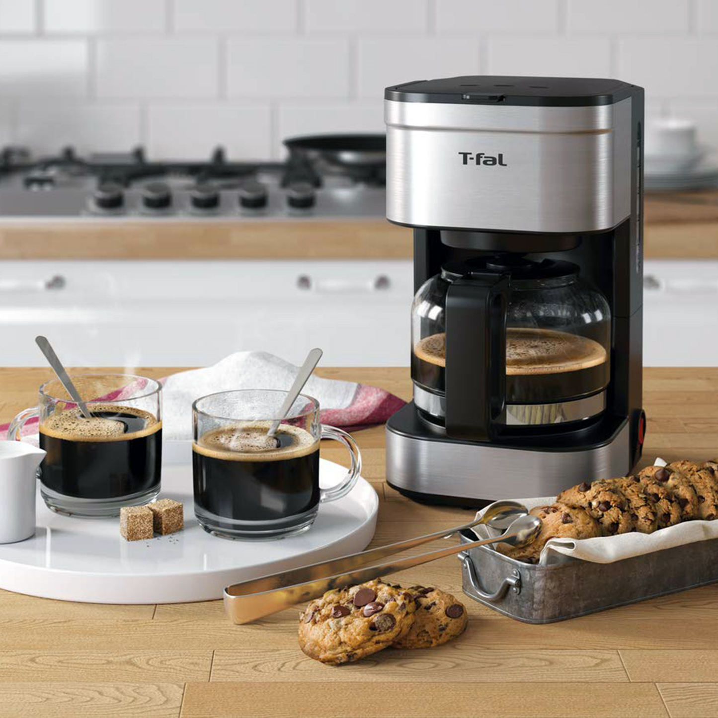 Cafetera T-Fal Elegance Filtro Permanente 7 tazas Inox