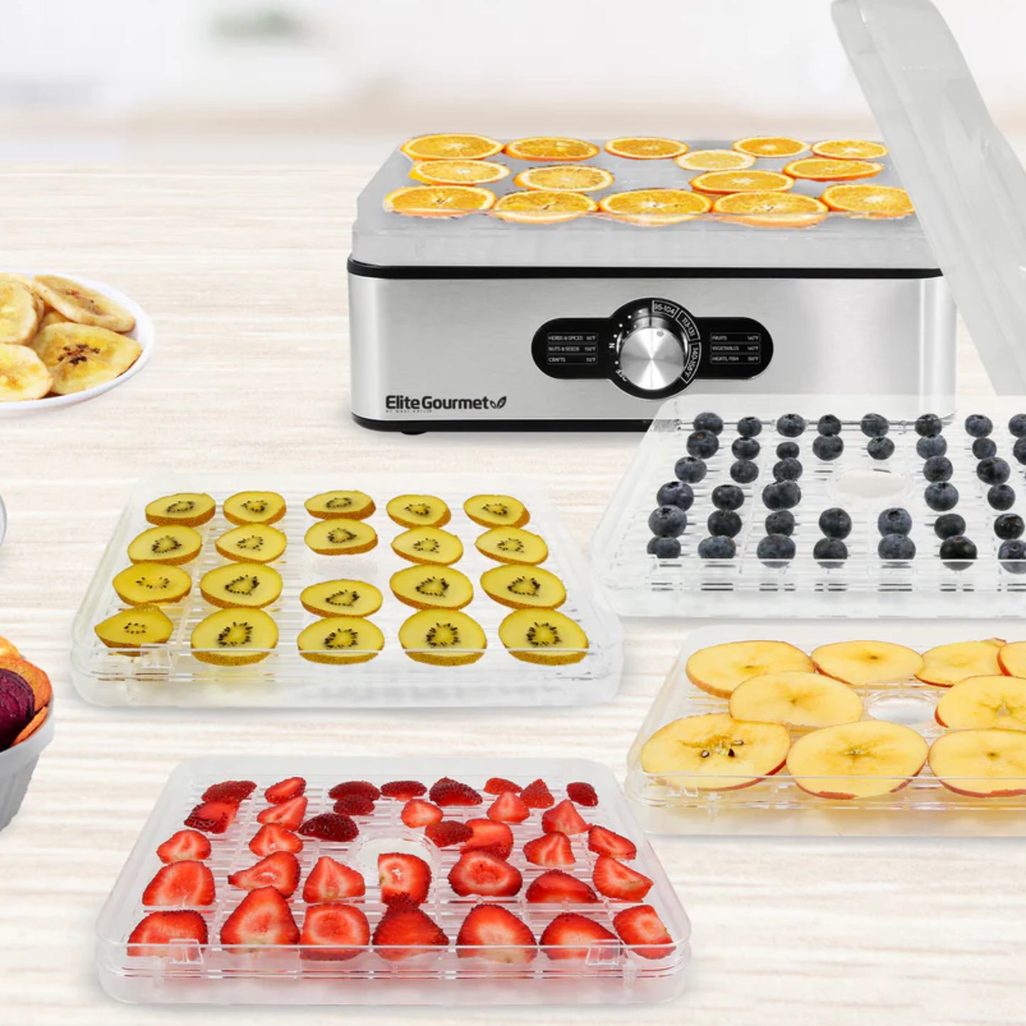 Deshidratador de alimentos Elite Gourmet Mod: EFD3321