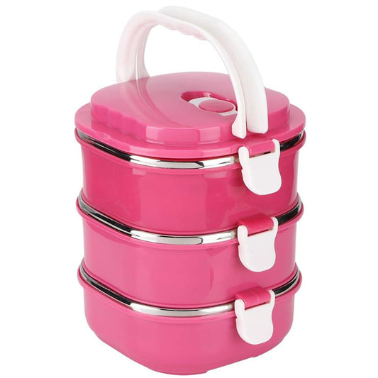 Contenedor Para Comida 3 Niveles Aquila Rectangular