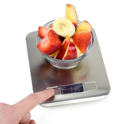 Bascula Cocina Digital 5 Kg Modelo Gamma Plata