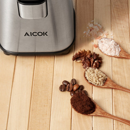 Molino de Café Eléctrico Aicok Acero Inoxidable