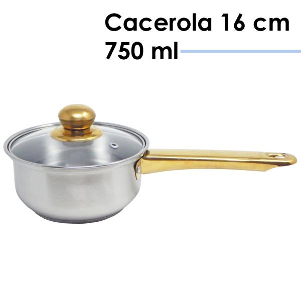 Batería de Cocina Ontario Acero Inox Compatible Inducción