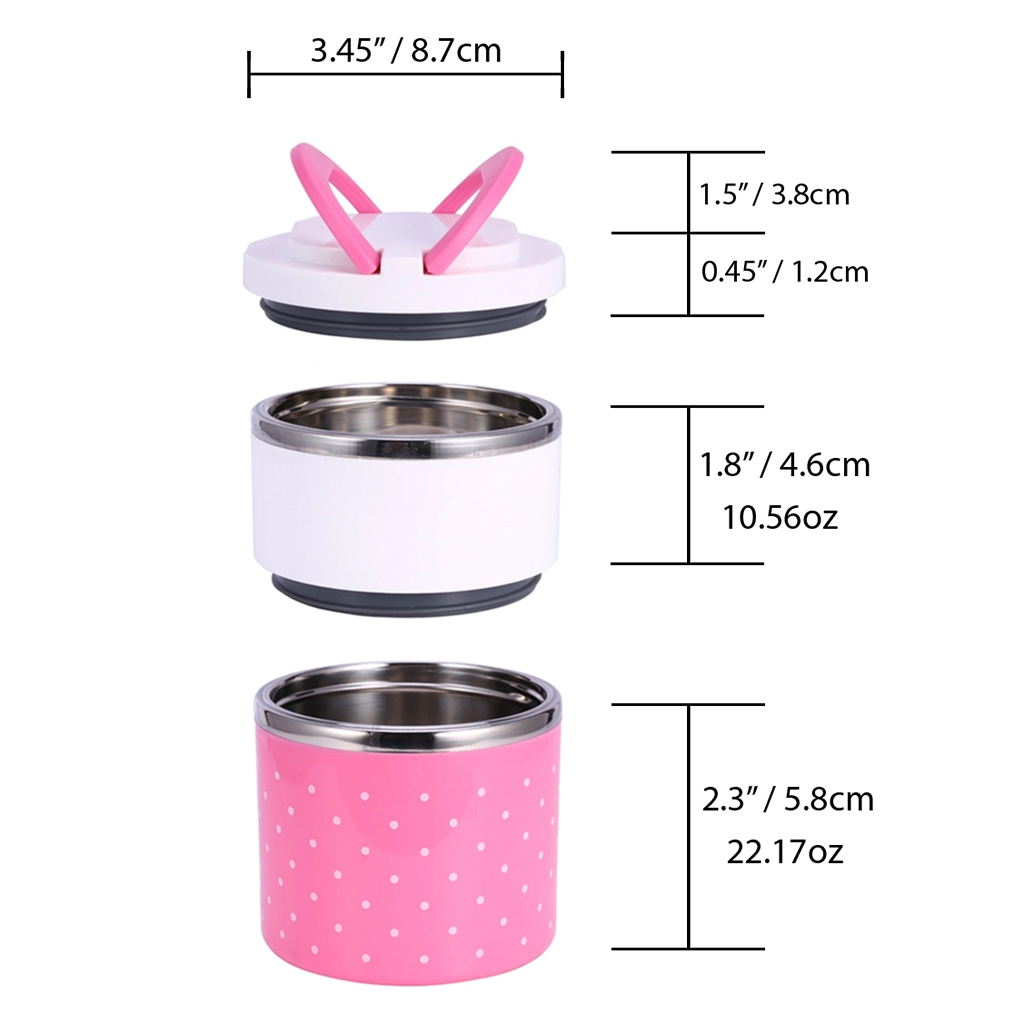 Recipiente Para Comida Deli Lunch Rosa