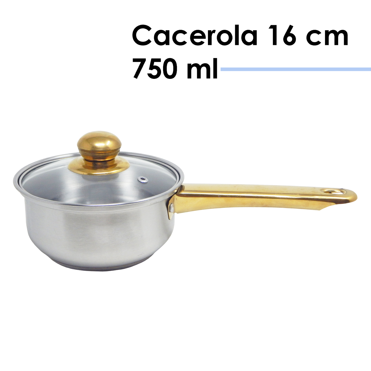 Batería de Cocina Ontario Acero Inox Compatible Inducción