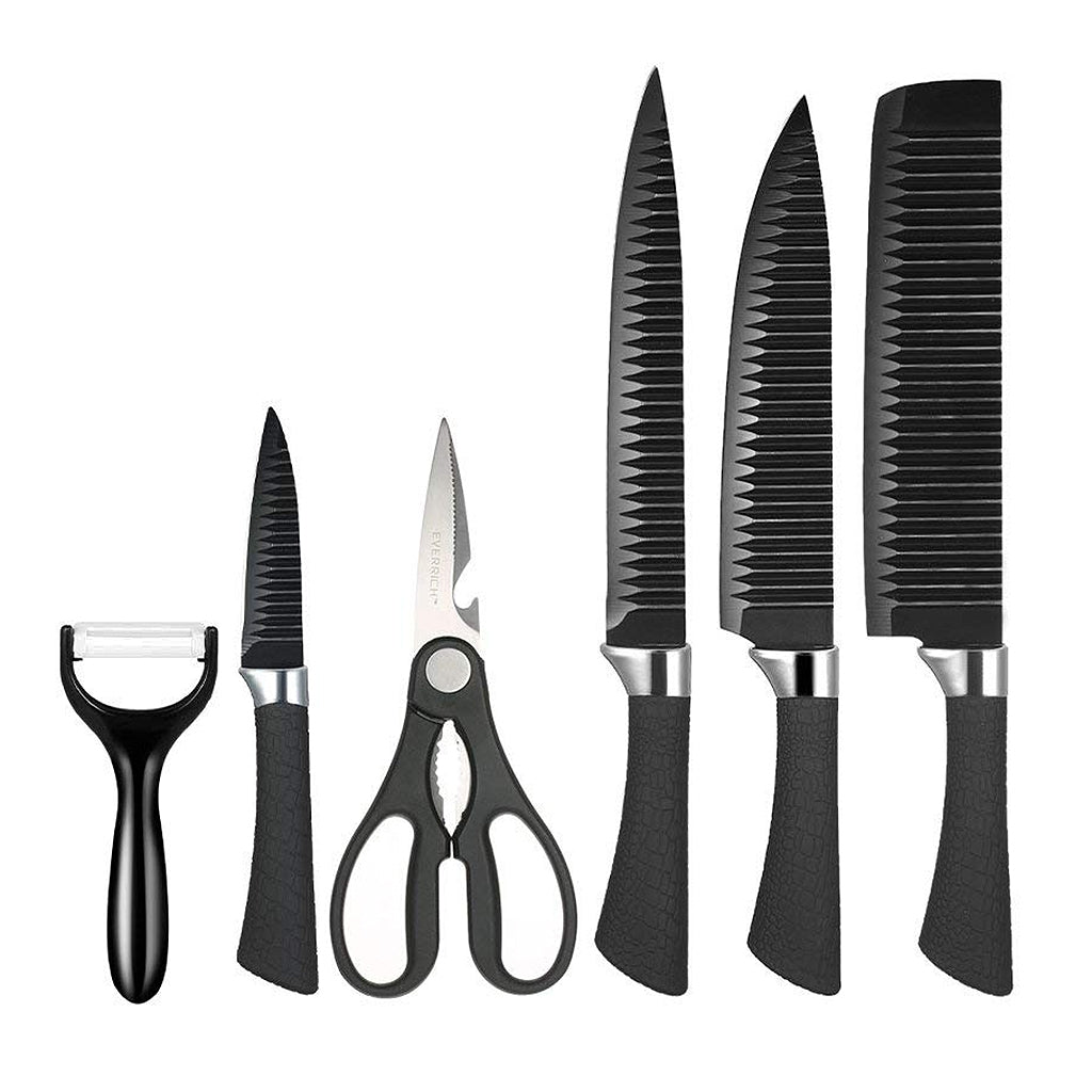 Set De Cuchillos Akumal 6 Piezas Negro