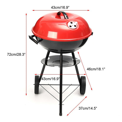 Asador Circular Con Ruedas