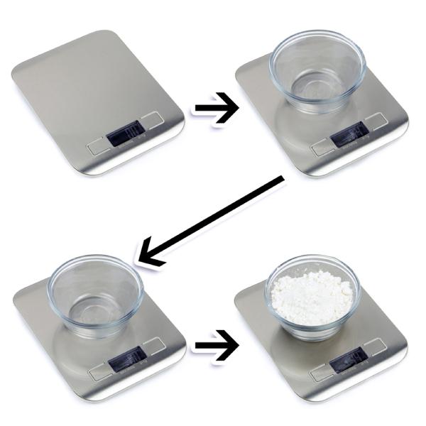 Bascula Cocina Digital 5 Kg Modelo Gamma Plata