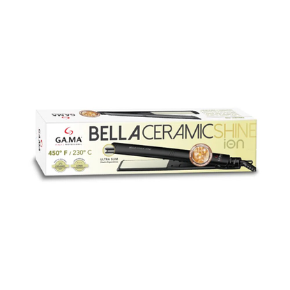 Plancha para Cabello Elegance Bella Ceramic Shine Gama color Negro