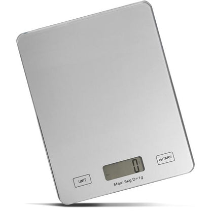 Bascula de Cocina Ommega Digital 5 Kg Plata