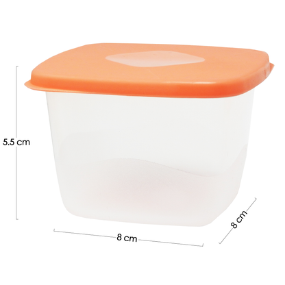 Juegos 3 Contenedores 250, 375 y 750 ml Cuadrados Con Tapa