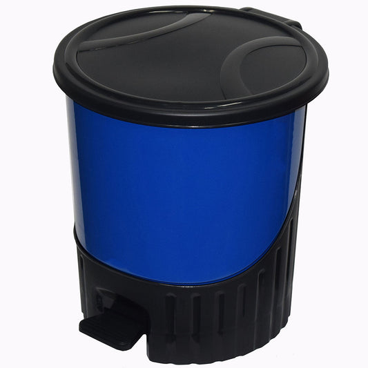 Cesto de Basura Plástico con Pedal 14 Litros Azul