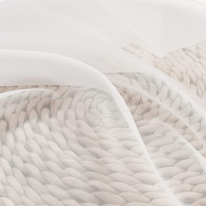 Cortina Traslucida Color Blanco 1 Panel 140X210