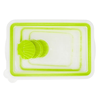 Juego de Recipientes Rectangulares Sea Shell Verde