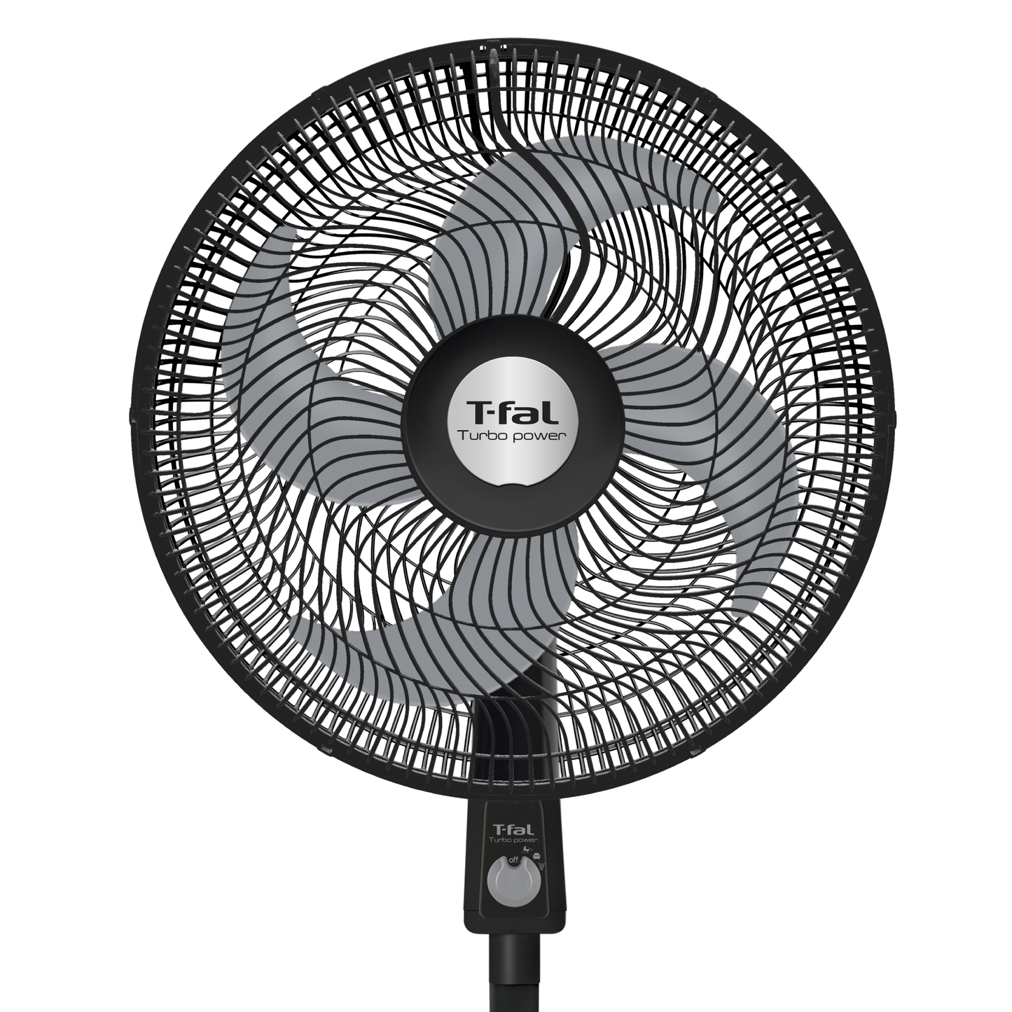 Ventilador T-Fal Turbo 18″ pedestal negro VE2910X0