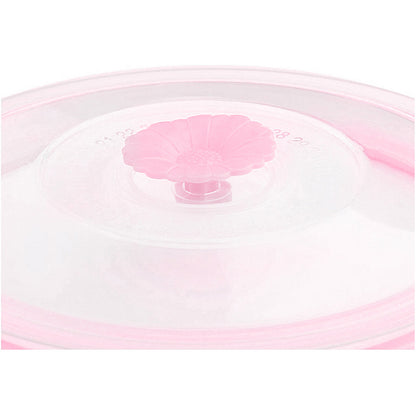 Juego de 3 Ensaladeras Acero Inoxidable con Tapa - Rosa