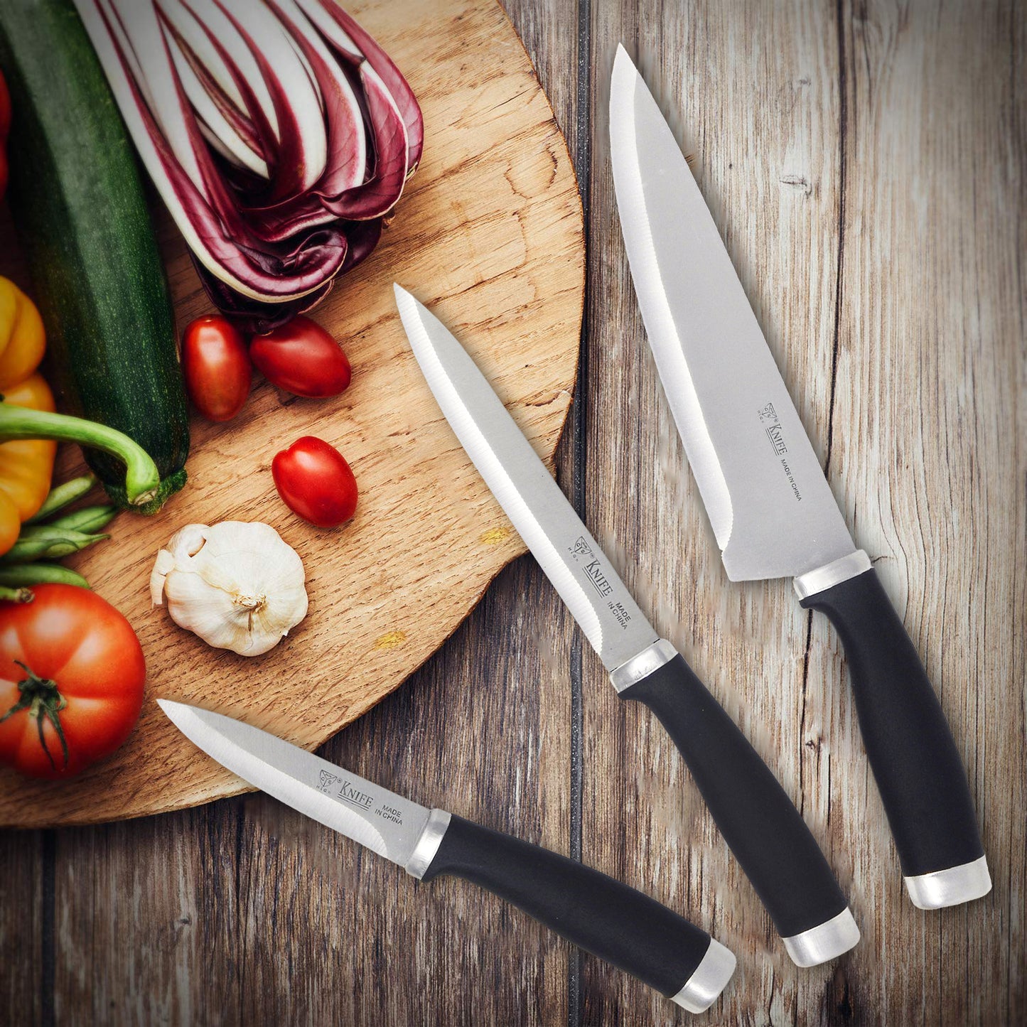 Juego de Cuchillos con Soporte Magnético