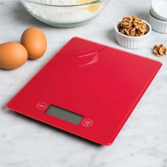 Bascula de Cocina Ommega Digital 5 Kg Rojo