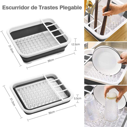 Escurridor Multifuncional Blanco/Gris