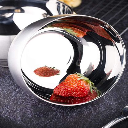 Juego de 3 Tazones de Acero Inox. con Tapa 1L, 1.25L y 1.65L