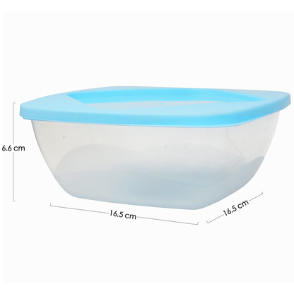 Juegos 3 Contenedores 250, 375 y 750 ml Cuadrados Con Tapa