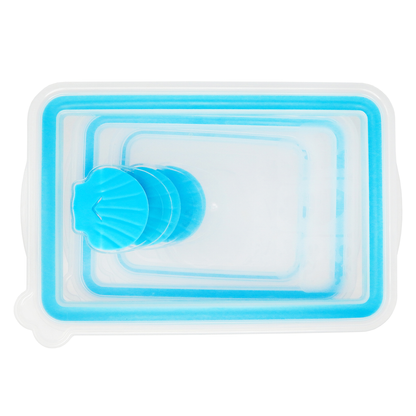 Juego de Recipientes Rectangulares Sea Shell Azul