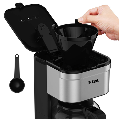 Cafetera T-Fal Elegance Filtro Permanente 7 tazas Inox