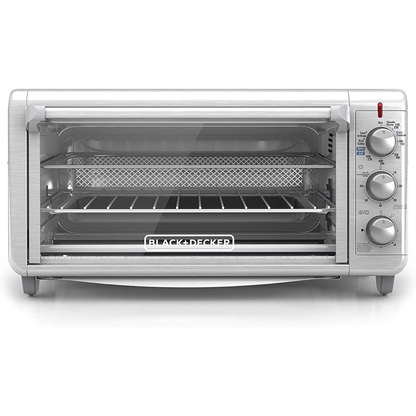 Horno con Freidora B+D 8 Rebanadas extra ancho Plateado