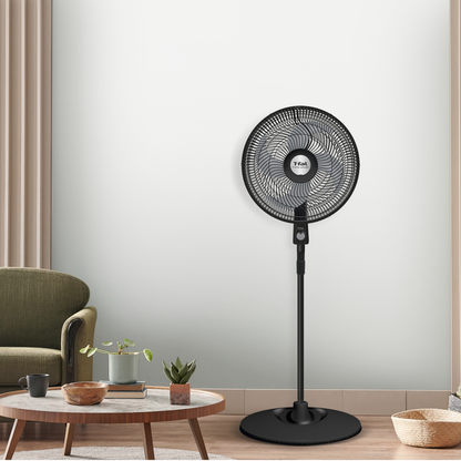 Ventilador T-Fal Turbo 18″ pedestal negro VE2910X0