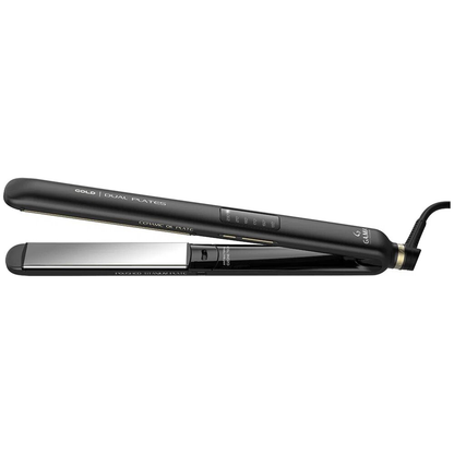 Plancha Alaciadora Gama Gold Dual Plates color Negro