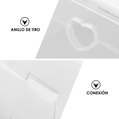 Organizador de Zapatos Aquila Plastico Blanco 12 Pares