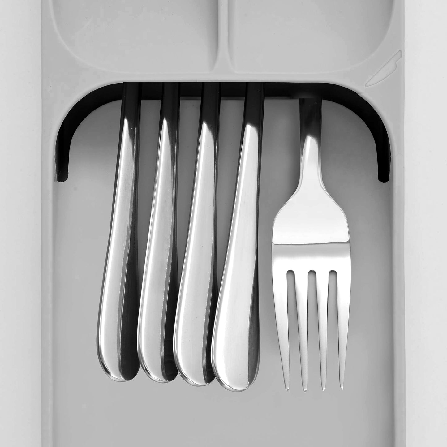 Organizador de Cubiertos Easy Fit Gris
