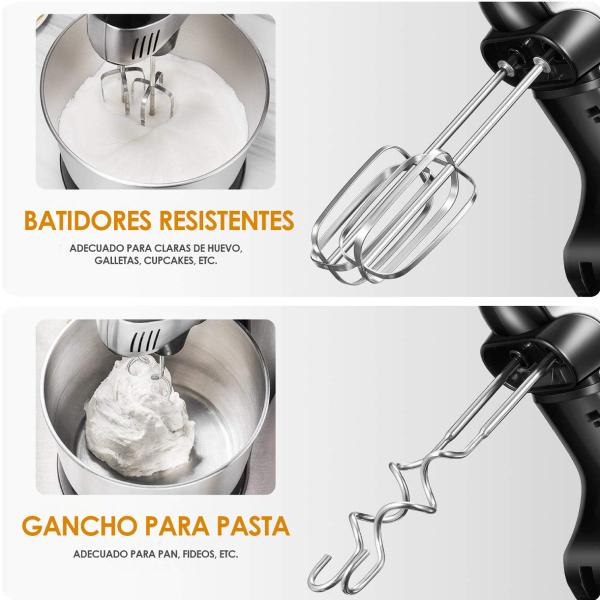 Batidora de Pedestal 2 en 1 Aicok 6 Velocidades HM925S