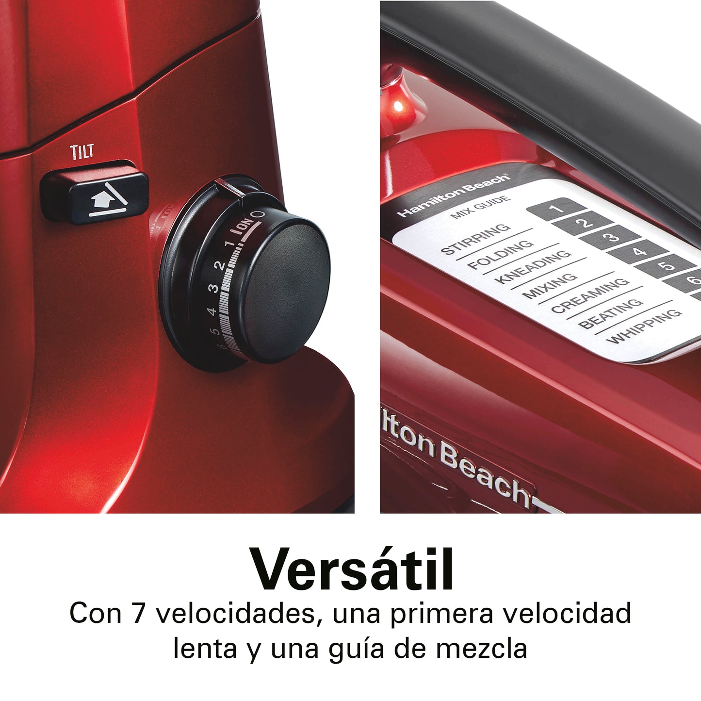 Batidora de Pedestal HB 7 Velocidades Roja 63395 3.78 L