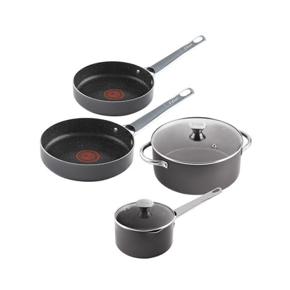 Batería De 6 Piezas T-Fal Talent Pro Color Gris