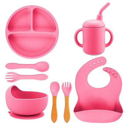 Juego de babero y accesorios de silicón Aquila baby