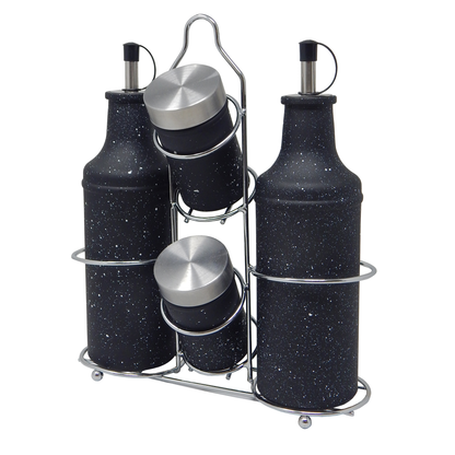 Juego de Aceitera, Vinagrera, salero y pimentero Aquila