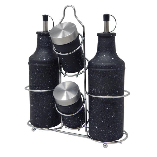 Juego de Aceitera, Vinagrera, salero y pimentero Aquila