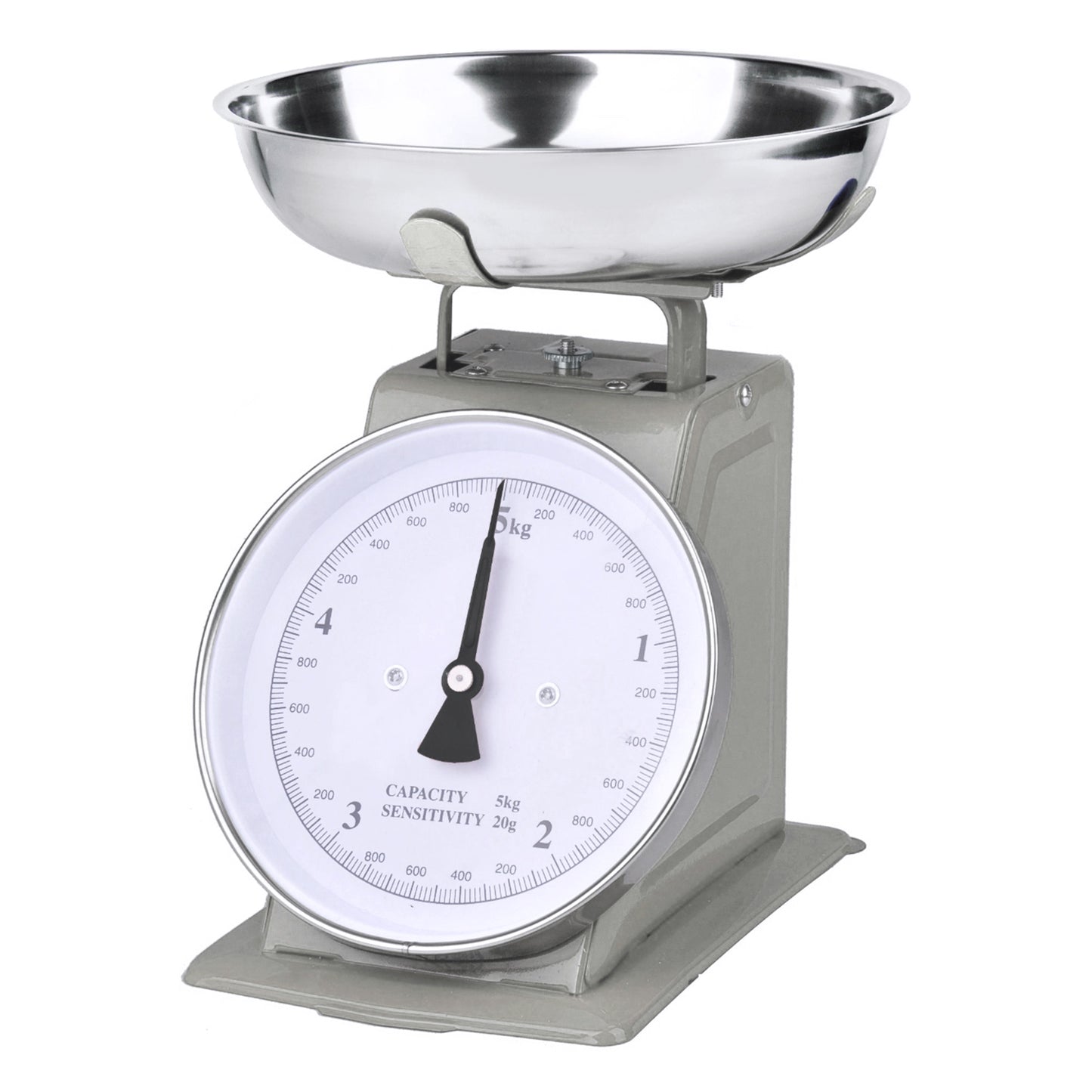 Bascula de Cocina Retro 5 Kg Gris Retro