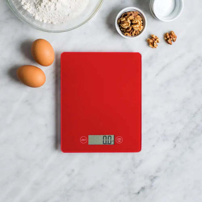 Bascula de Cocina Ommega Digital 5 Kg Rojo