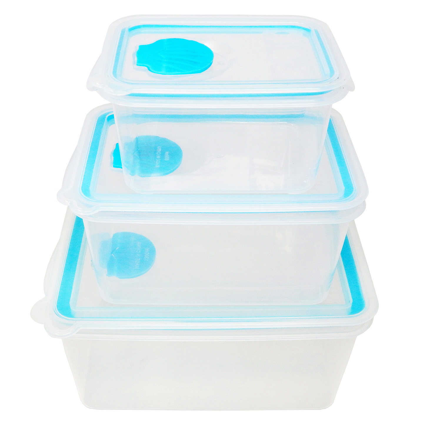 Juego de Recipientes Rectangulares Sea Shell Azul