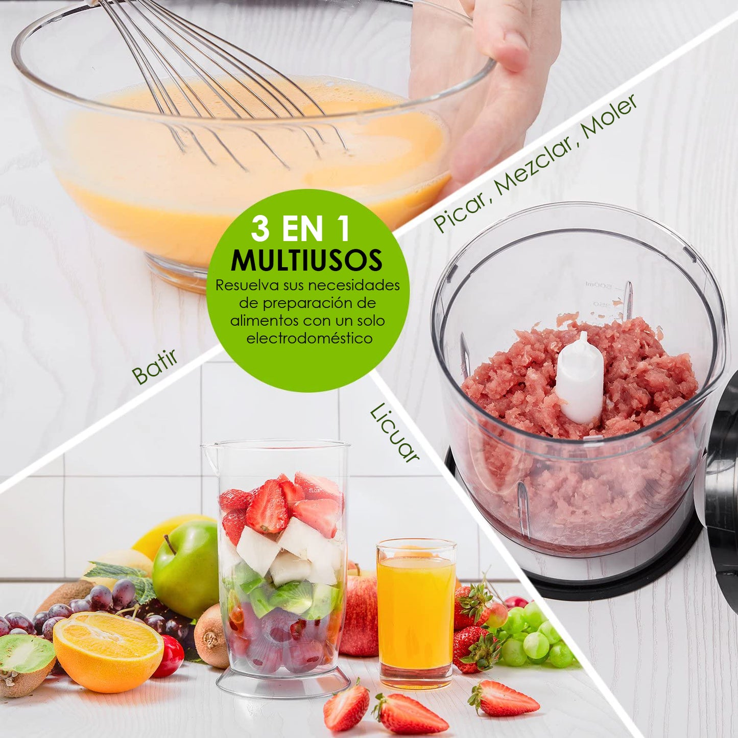 Juego de Batidora de Inmersion Aicok