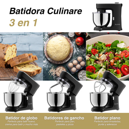 Batidora Profesional Pedestal 6.5L ALMA Culinare Touch 660W