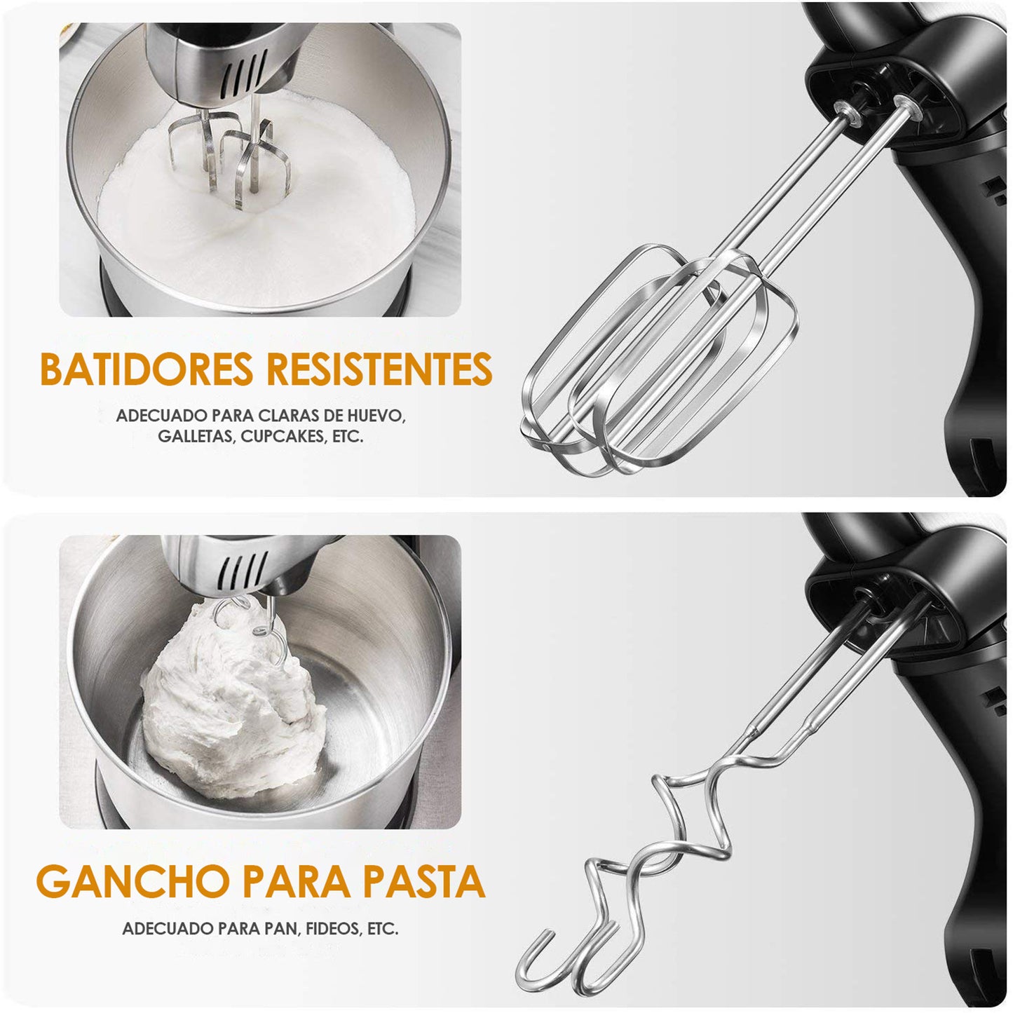 Batidora de Pedestal 2 en 1 Aicok 6 Velocidades HM925S