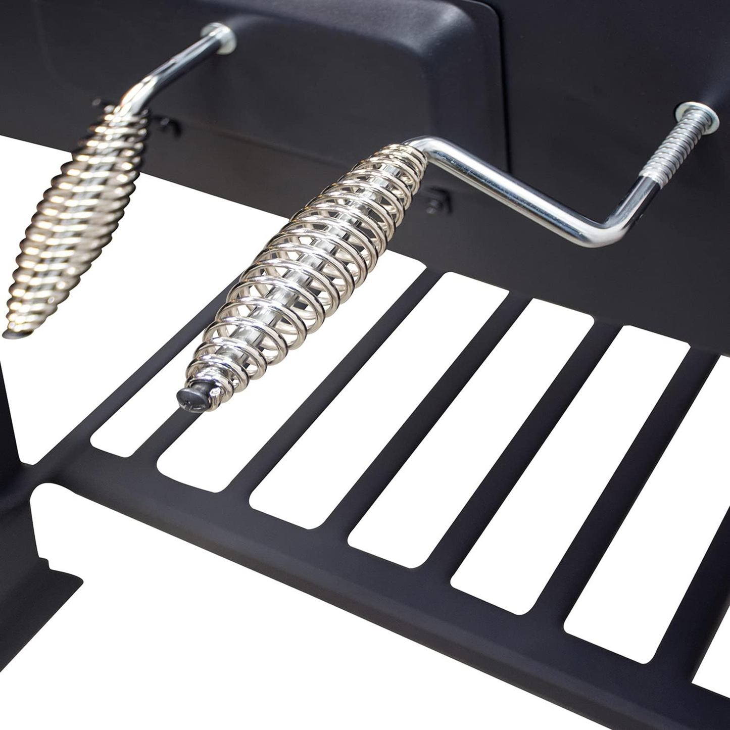 Asador de Hierro Deluxe con Ruedas y Mesa Lateral