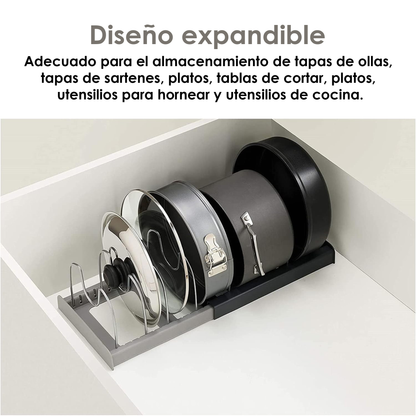 Organizador/ Escurridor Retráctil plastico/Metal Aquila