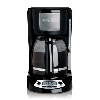 Cafetera Programable Hamilton Beach 12 tazas 49615 Negra