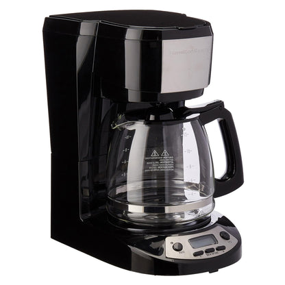 Cafetera Programable Hamilton Beach 12 tazas 49615 Negra